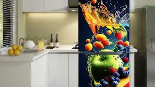 PVC waterproof vinyl sheet ll Fridge Door sticker ll Fridge Sheet ll Wrapstar Paster