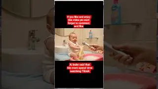 How Ai~Baby wash he's Clothes #funny #ai #explore #entertainment #Aibabies