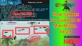 How To Make All Gun Rain Mod In Mini Militia || V4.2.8