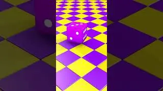 Hypnotic Rubik's Cube Physics Animation #oddlysatisfying #asmr #shorts #looping #roblox