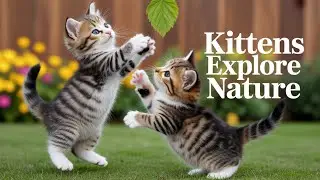 Baby Kittens Playing Outside | Relaxing Cute Kittens Having Fun Outside - Relaxing Cat Moments