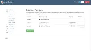 How to set up extension numbers