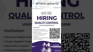 Aurobindo pharma hiring for quality control dept