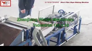 stable quality palm fiber rope making equipment from China factory