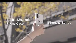 【Bubble Magnetic Phone Case - iPhone17 Series】Classic Bubble Design Returns｜Bone