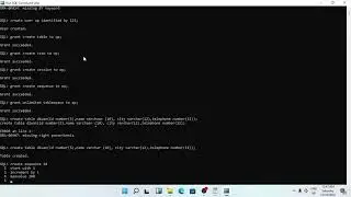 Data administration (create user , create table ,create sequence)