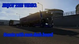 Scania V8 with man dash board Calais to Duisburg