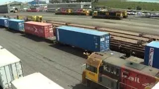 Westfield Yards Auckland various locomotive movements and some wind