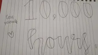 Calligraphy using a ballpen