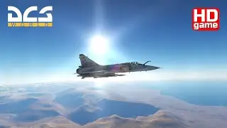 DCS World HD VR Caucasus M-2000C Free flight (без комментариев) 1440p60