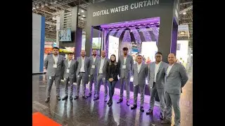 Water Curtain At VALVE WORLD EXPO 2022 - Düsseldorf Germany - Uflow Automation