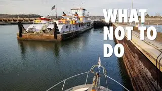 WE WERE STUCK at a LOCK WALL (Guntersville to Decatur Alabama)