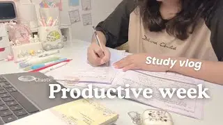 WEEKLY STUDY VLOG |  temu haul, table accessories