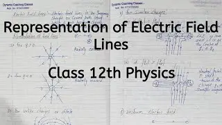 Representation of Electric Field Lines, Chapter 1, Electric Charges and Fields, Class 12 Physics