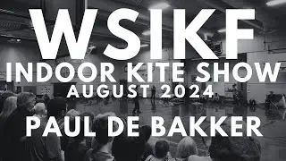 Paul de Bakker at the WSIKF Indoor Kite Showcase