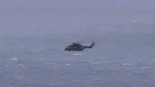 PORTUGAL AIR FORCE AGUSTA WESTLAND EH101 MERLIN BEAUTIFUL FLYOVER at MADEIRA ISLAND