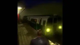 Third person horror game, train arriving.