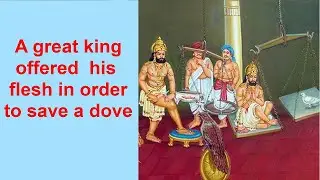 A great king who sacrificed his flesh to save a dove