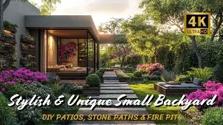 Stylish & Unique Small Backyard Hardscape Ideas 2025 | DIY Patios, Stone Paths & Fire Pit