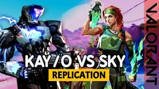 VALORANT gameplay [Replication mode] KAY/O vs SKY