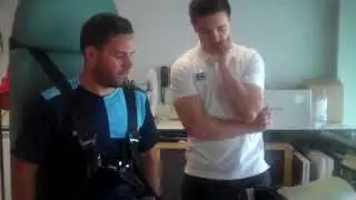 Back to work: Woody gets tested