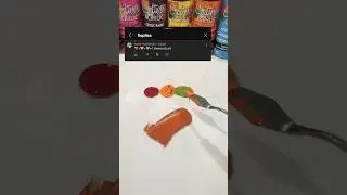 Red orange and green guess the colour #tappingsounds #colourmixing #art #satisfying
