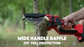 NAWIN Cordless Electric Chainsaw，Battery Powered Chainsaw , Handheld Chainsaw, Brushless Motor