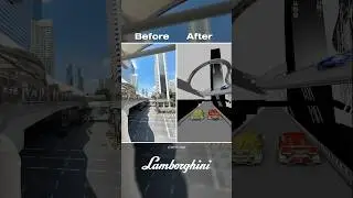 Behind the Scenes of Lamborghini video 🏎️💨 #lamborghini #lambo #beforeandafter #cgi #whycgi