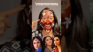 Navratri special homemade hydra facial for glowing skin&hearts;️✨#navratri #skincare #beautytips#viralvideo