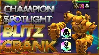 BLITZCRANK CHAMPION SPOTLIGHT ⭐⭐⭐ 3 STAR | 6 ASSASSIN + 3 SOCIALITE | 1 HP COMEBACK | TFT Set 6 PBE
