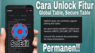 The Latest Way to Unlock the SetEdit Global Table & Secure Table Without a PC!! Unlock All SetEdi...
