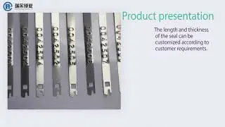 High Security Tinplate Iron Material Flat Metal Strap Seal