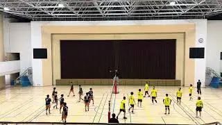 1月18日東大阪市9人制男子選手権大会G-BOYS戦1セット目