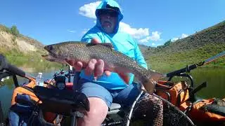 #Fishing Currant Creek -Brookie and Bows #pontoon #kickboat