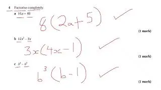 Factorise Expressions KS3 Math GCSE 9-1 Maths Year 9 Year 10 Year 11 Maths Year 8 Maths
