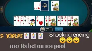5 jokers in a game|| losing 500rs on single card  ||Ace2three #Rummyplay