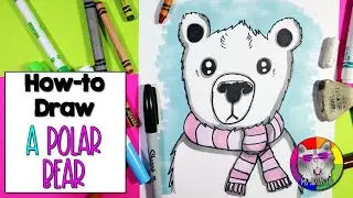 How to Draw a Cute Polar Bear for Kids!