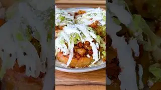 Sopes de Chorizo con Papas #shorts