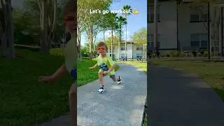 Bro 😎 workout 😜                              #funny #kids #workout #playtime #fun