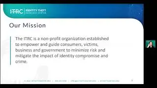 Identify Theft Resource Center Training