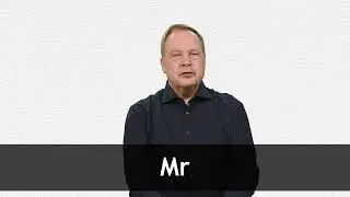 How to pronounce MR in American English