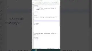 HTML Background Image Full Screen 