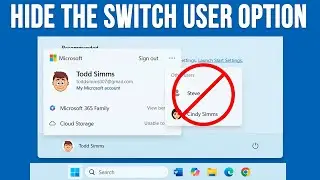 How to Hide the Switch User Option from the Windows Start Menu