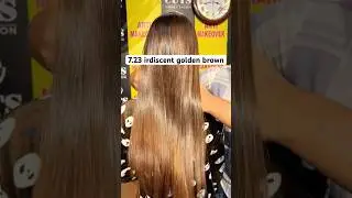 🔥Loreal 7.23 iridiscent golden blonde😱🤌 #ytshorts #yt  #haircolor #ytviral #trending