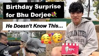 Birthday surprise for bhu Dorjee💐he doesn’t know this…all the best his exam||tibetan vlogger||new||