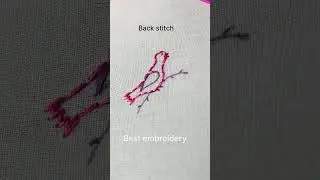 Easy and beautiful bird embroidery design