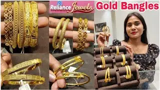 Reliance Jewels 22Karat Pure Gold Bangles New Designs With Price✨| Daily Wear Gold Bangles Designs|