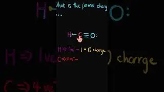 Formal charge of Formyl cation, HCO+ #chemistry