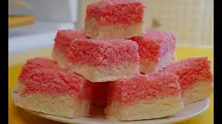 Coconut Ice - Four Ingredients Recipe (No Bake)