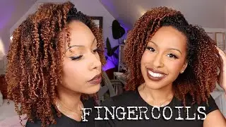 How to Get Bouncy, Defined Curls on a Curly Half Wig with Finger Coils!